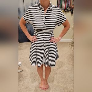 Kate Spade striped midi dress